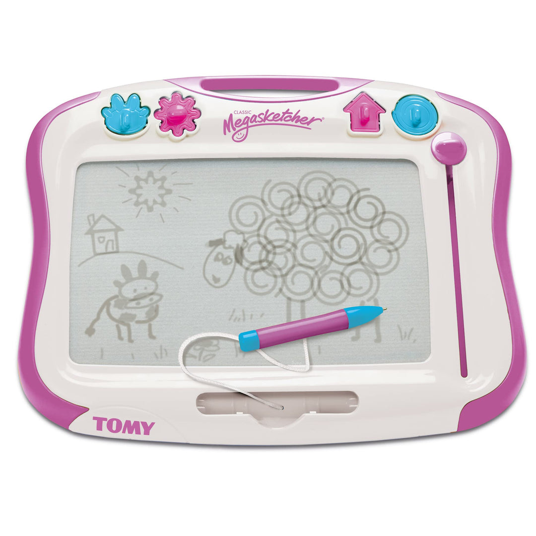 TOMY MegaSketcher Magnettafel für Kinder, Magnet Maltafel, Kinderspielzeug, Zaubertafel, fördert die