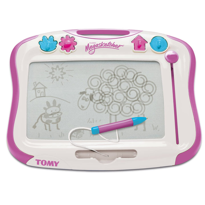 TOMY MegaSketcher Magnettafel für Kinder, Magnet Maltafel, Kinderspielzeug, Zaubertafel, fördert die