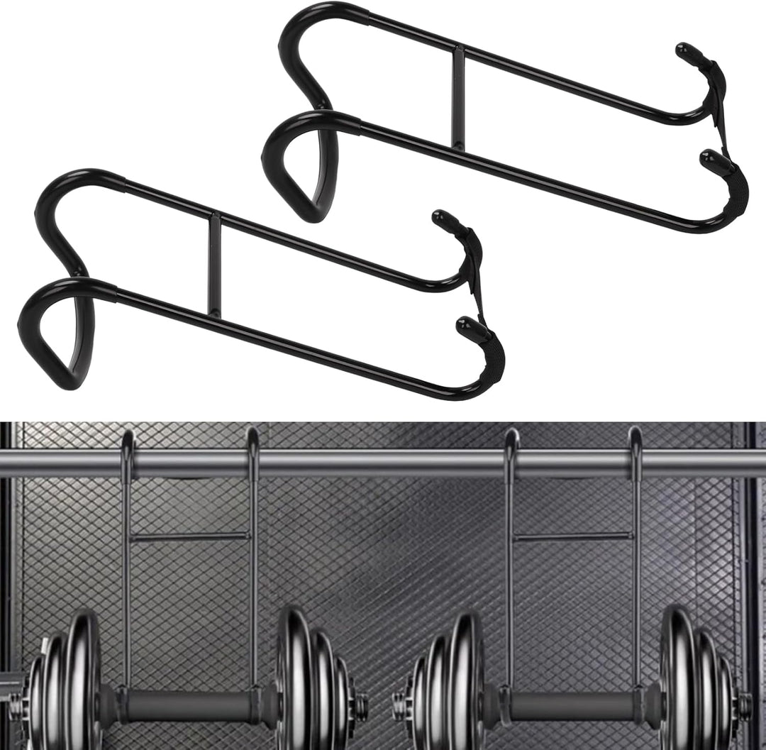 2 Stück Dumbbell Spotter Haken für die Langhantel, Hantel Spotter Haken, 110KG Tragfähigkeit, Langha