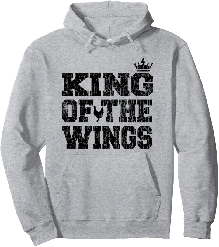 King Of The Wings Lustiger Frittier-Frittier-Grafik. Pullover Hoodie