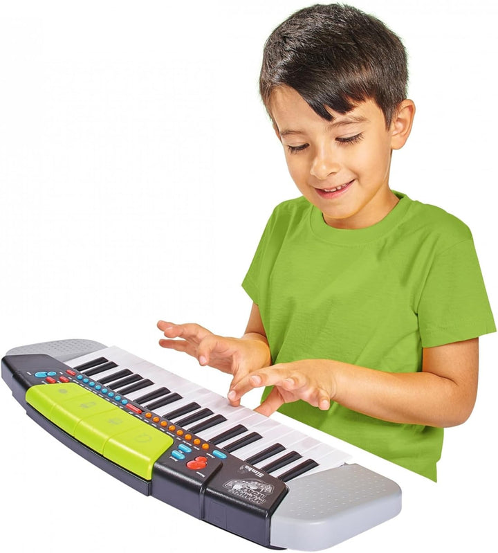 Simba 106835366 - My Music World Keyboard im modernen Stil, 37 Tasten, 8 Demos, 8 Rhythmen, 54x17cm,