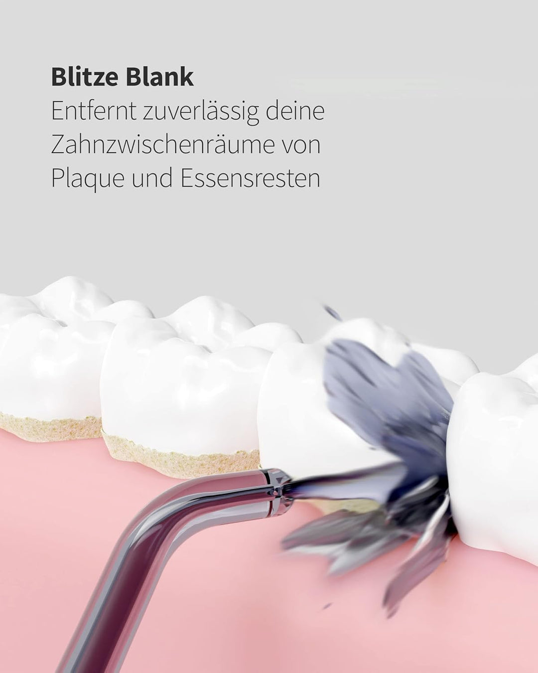 Zahnheld® Super-Set, elektrische Schallzahnbürste GERO + Munddusche AQUADENT | inkl. Bürstenkopf & R