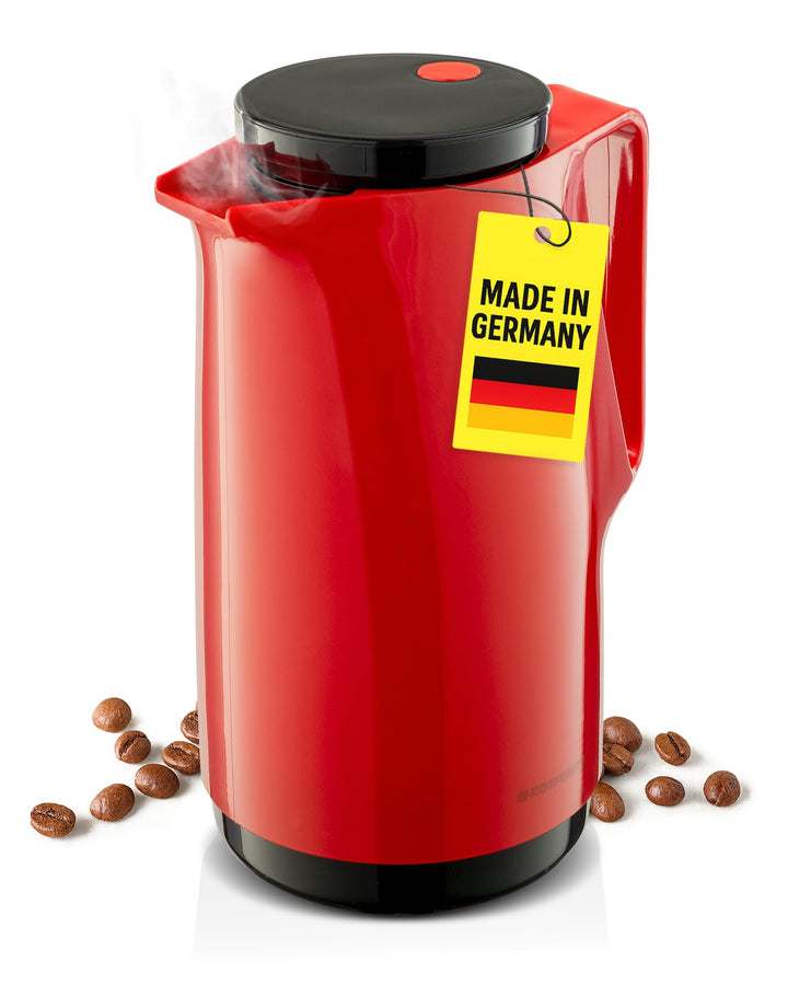 ROTPUNKT Isolierkanne 760 Maxima 1,0 l | Zweifunktions-Drehverschluss | BPA-frei - gesundes Trinken