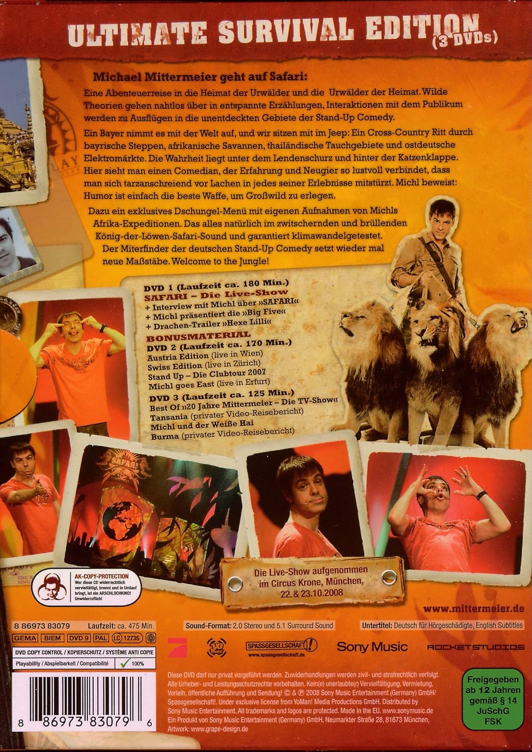 Michael Mittermeier - Safari [3 DVDs], DVD