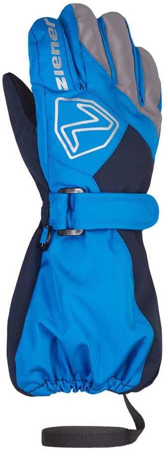 Ziener Unisex Baby Lauro Ski-Handschuhe/Winter | wasserdicht, Lange Stulpe, reflektierend 116 persia