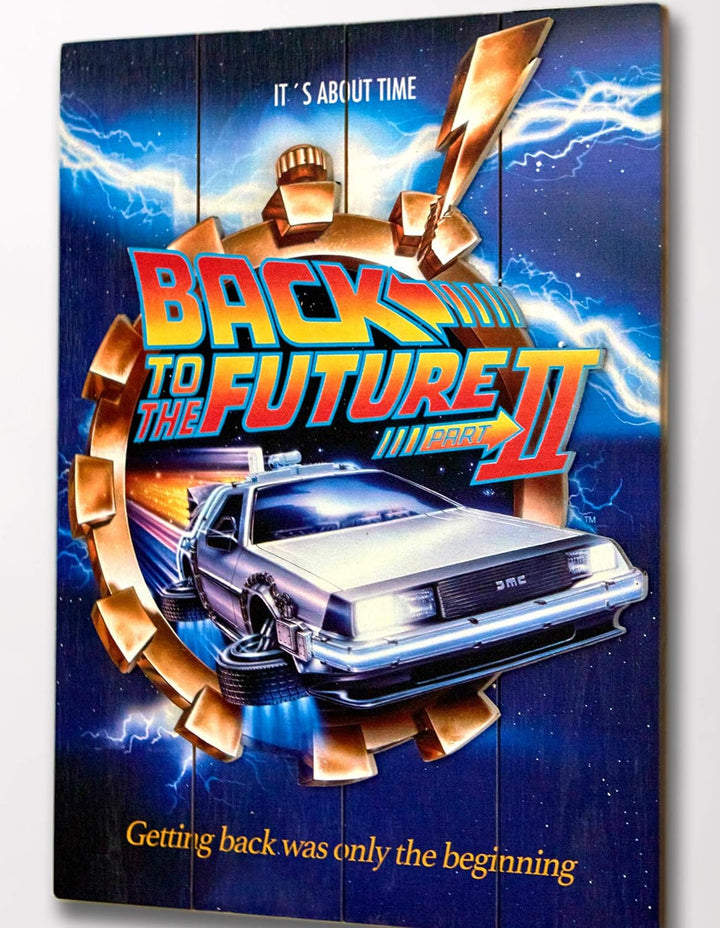 Doctor Collector Back to the future Wooden Poster 2, Mehrfarbig, One size, DCBTTF04