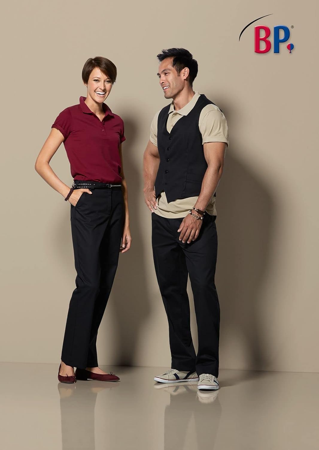 BP Gourmet 1368-686-32 Herrenhose - Mischgewebe mit Stretch - 48% Baumwolle, 48% Polyester, 4% Elast