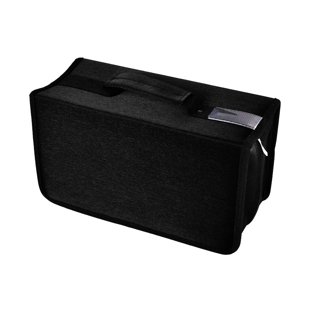 alavisxf xx CD Tasche, 160 CD/DVD Tasche Nylon CD Taschen Aufbewahrung Schutzhülle DVD Lagerung CD T