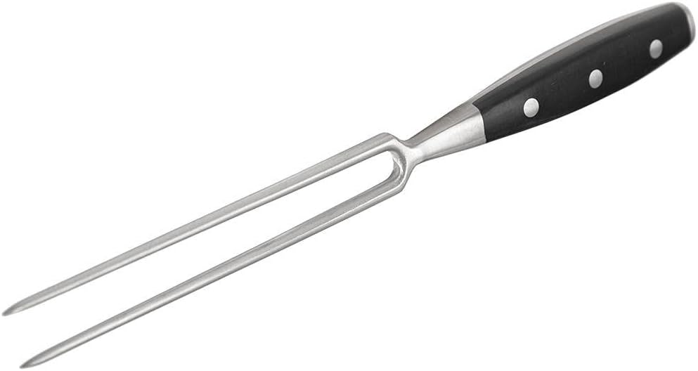 Grillgabel Fleischgabel Küchengabel aus Stahl für Grill, 30 cm