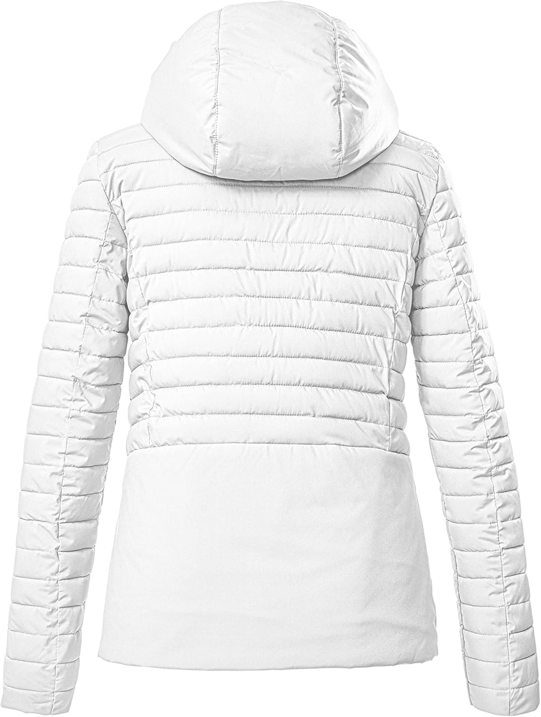 Killtec Damen Kos 117 Wmn Qltd Jckt Steppjacke mit Kapuze/Jacke in Daunenoptik, 34 Weiß