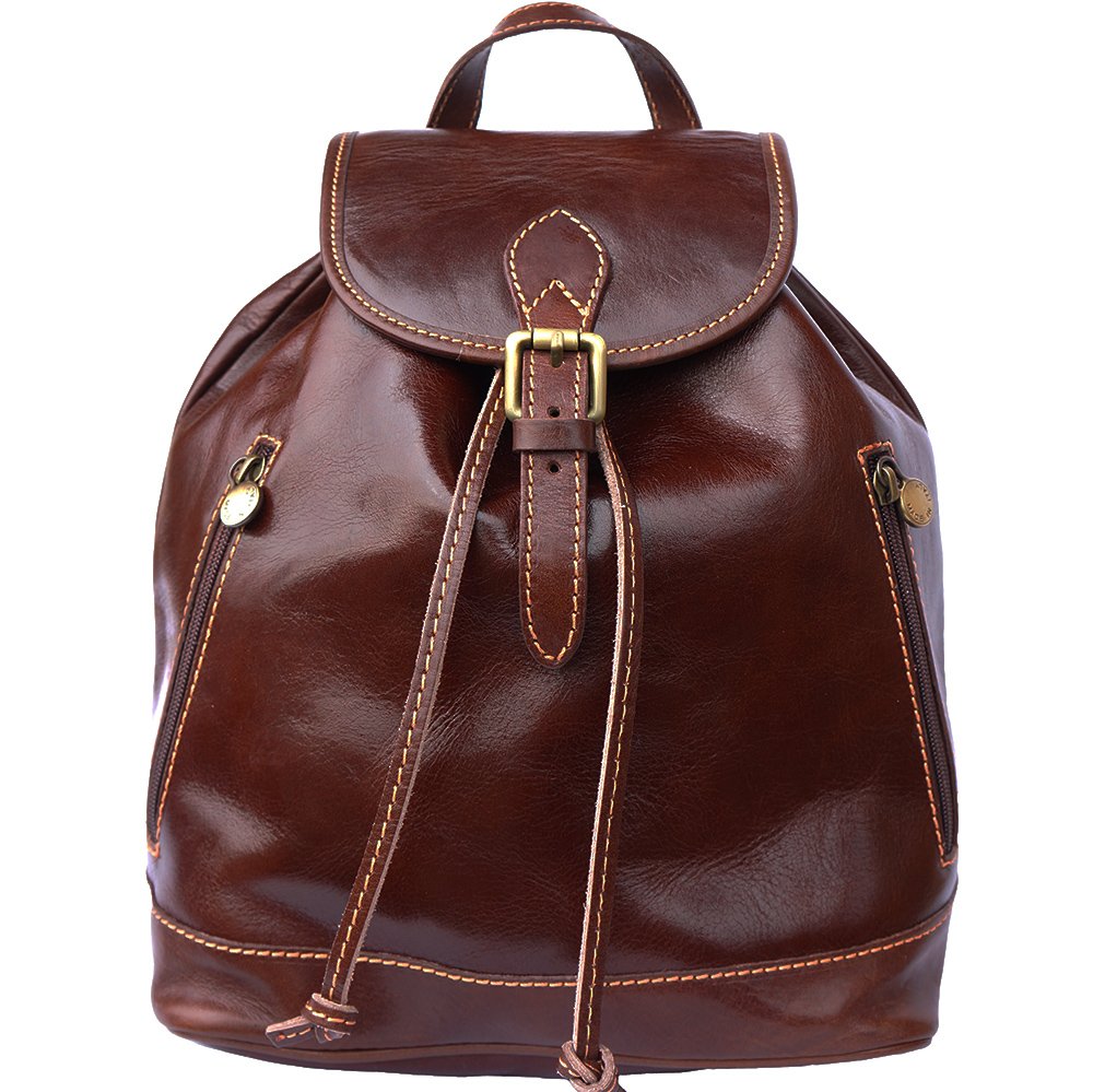 Leder Rucksack 6560 (Denkel braun)