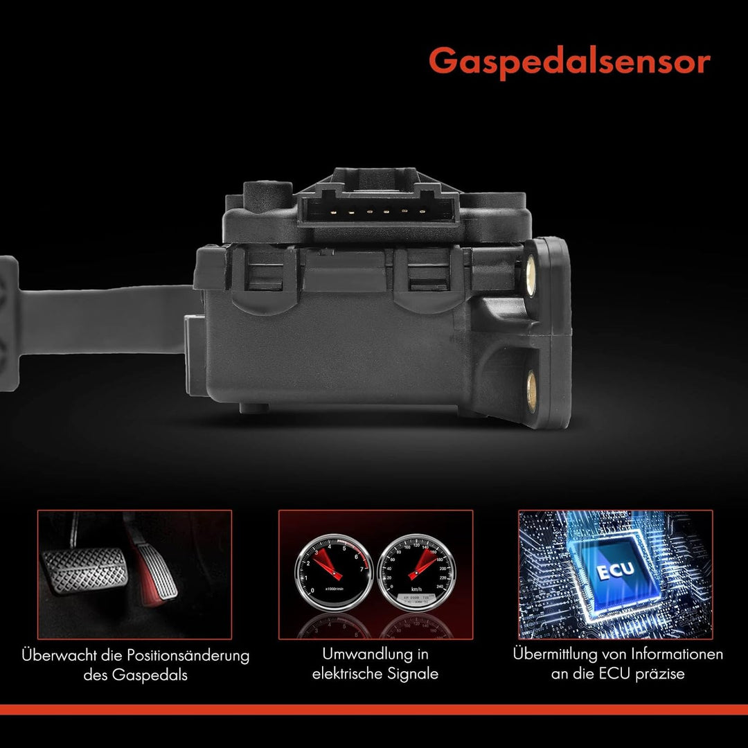 Frankberg Gaspedal Fahrpedalsensor mit Sensor für Linkslenker Kompatibel mit Golf IV 1J1 1997-2005 P
