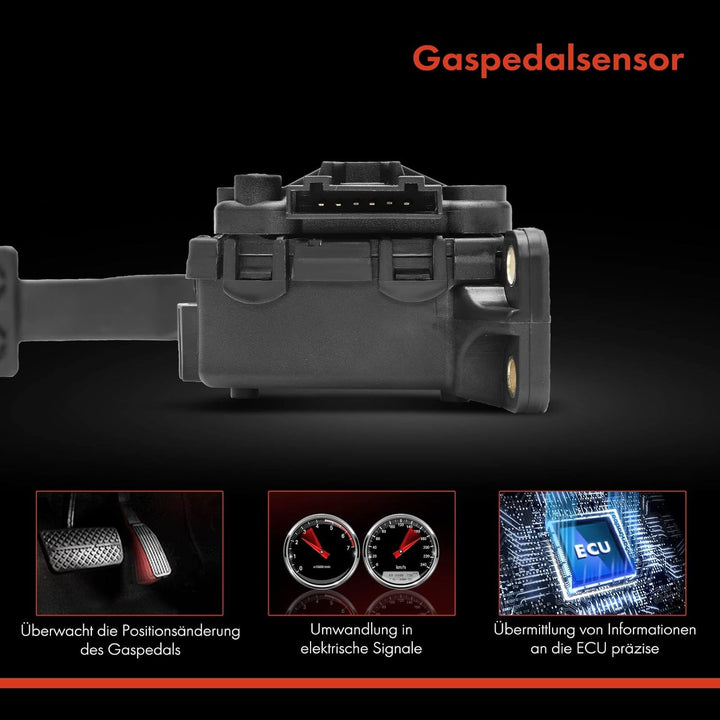 Frankberg Gaspedal Fahrpedalsensor mit Sensor für Linkslenker Kompatibel mit Golf IV 1J1 1997-2005 P