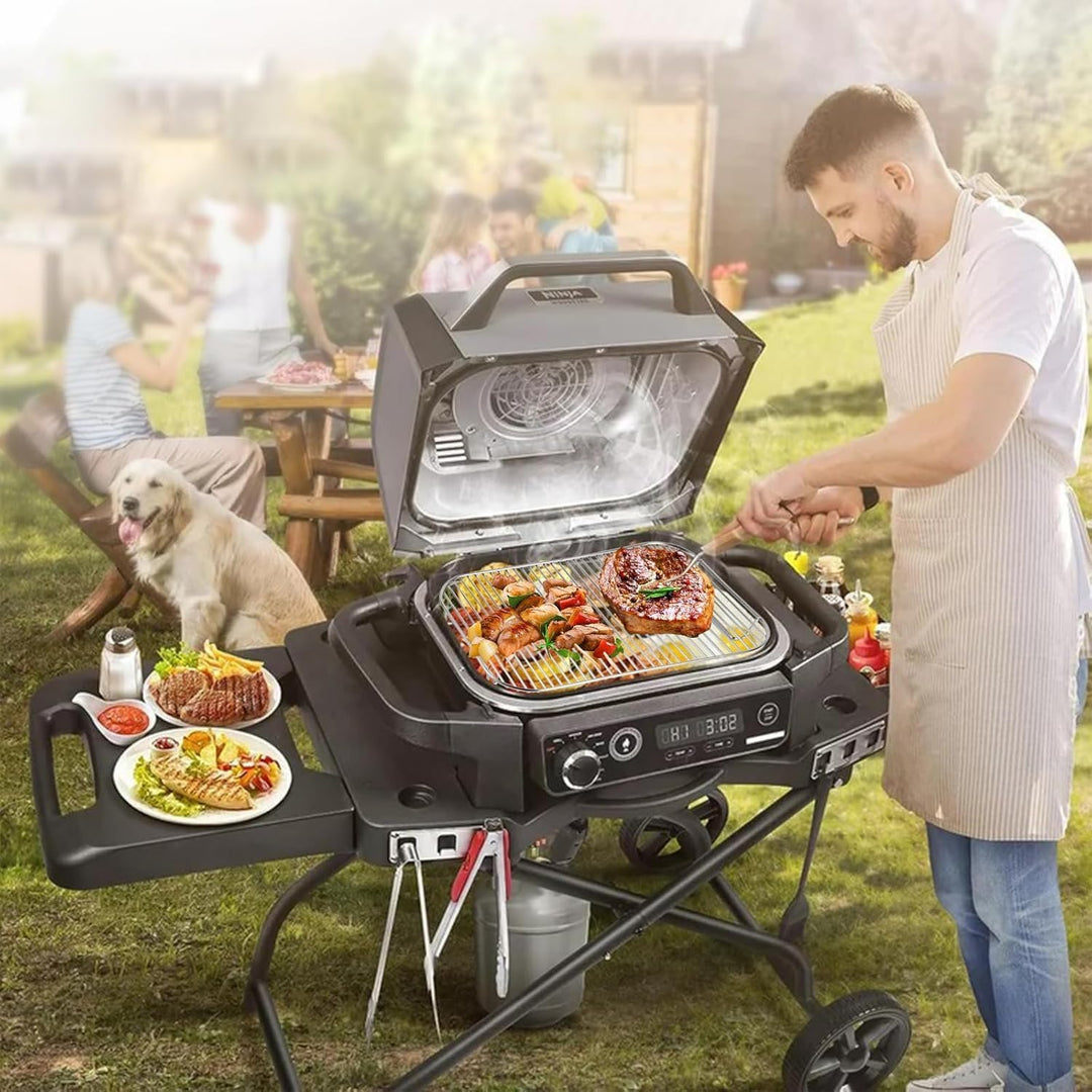 Edelstahl Grillrost für Ninja Woodfire OG701EU perfekt zum Räuchern grosser Fleischstücke Rost Grill