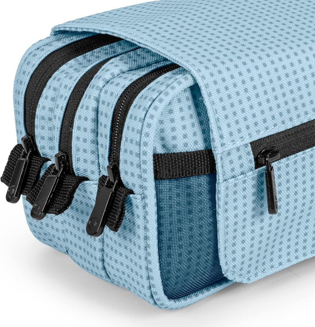 ColePack Kuru - Set aus Dreifach-Schulmappe mit 3 Reissverschlüssen und Schulbedarf der Top-Marken E