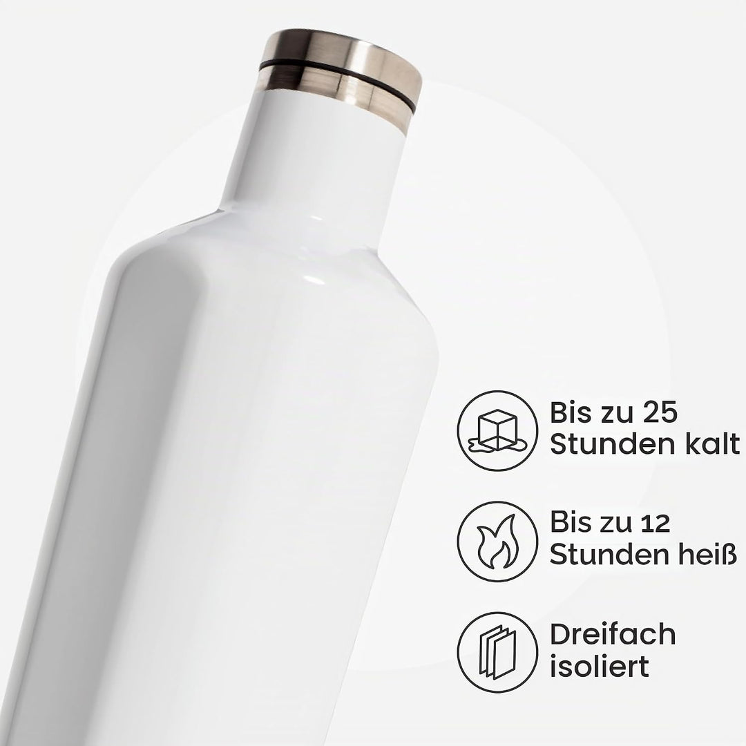 Corkcicle 2016GW Isolierflasche, Edelstahl, Gloss White Gloss White 47 cl, Gloss White 47 cl
