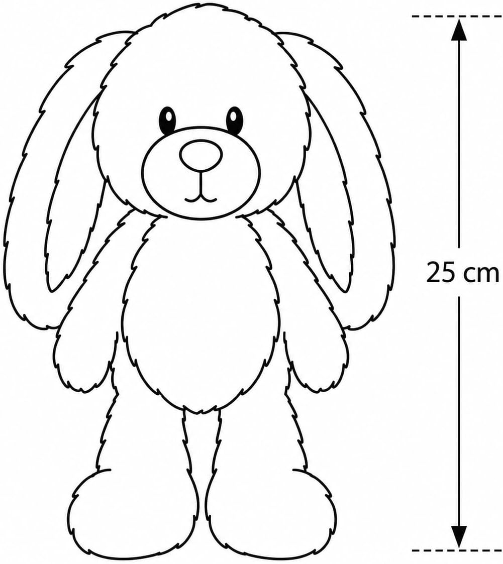 NICI Kuscheltier Hase Lopino 25cm - braun - Weiches Plüschtier – niedliches Stofftier zum Kuscheln &amp;