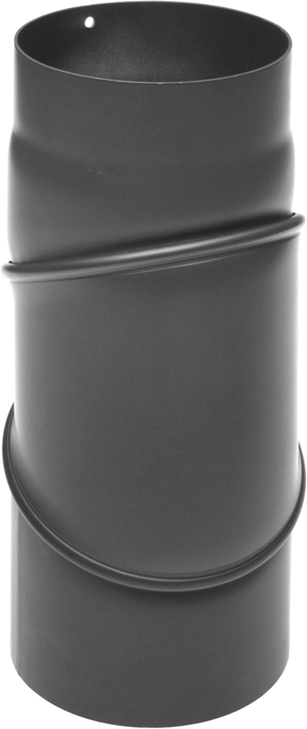 raik Rauchrohrbogen/Ofenrohrbogen 0-90° drehbar 3-teilig 120 mm Durchmesser Stahlblech 2 mm Gussgrau