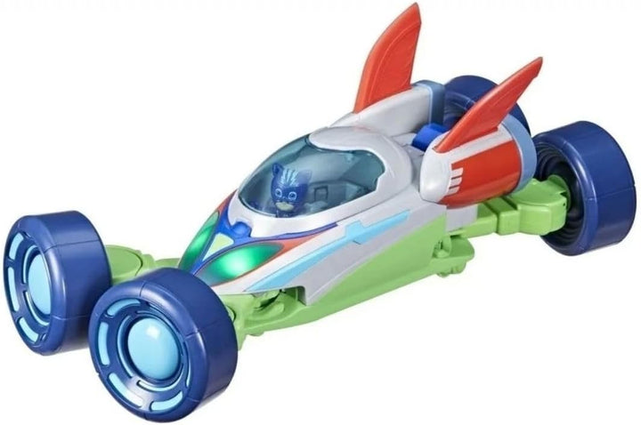 PJ Masks Power Heroes PJ Heldenfahrzeug, umbaubares Heldenblitz Fahrzeug der Powerhelden mit 3 Modi,