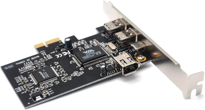 Padarsey PCIe 3 Ports 1394A Firewire Erweiterungskarte, PCI Express (1x) auf externe IEEE 1394 Adapt