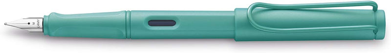 LAMY safari candy Füllhalter 021 – Moderner Füller in der Farbe Aquamarine mit ergonomischem Griff u