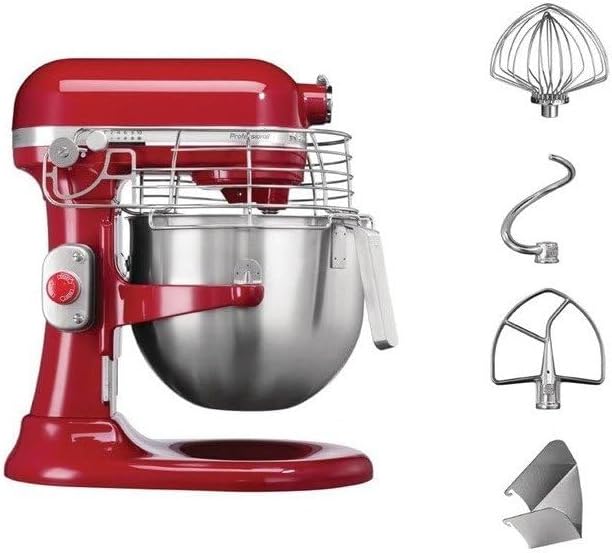KitchenAid 5KSM7990XBER BER Planetenmischer, Rot, 6.9 L Red, Red