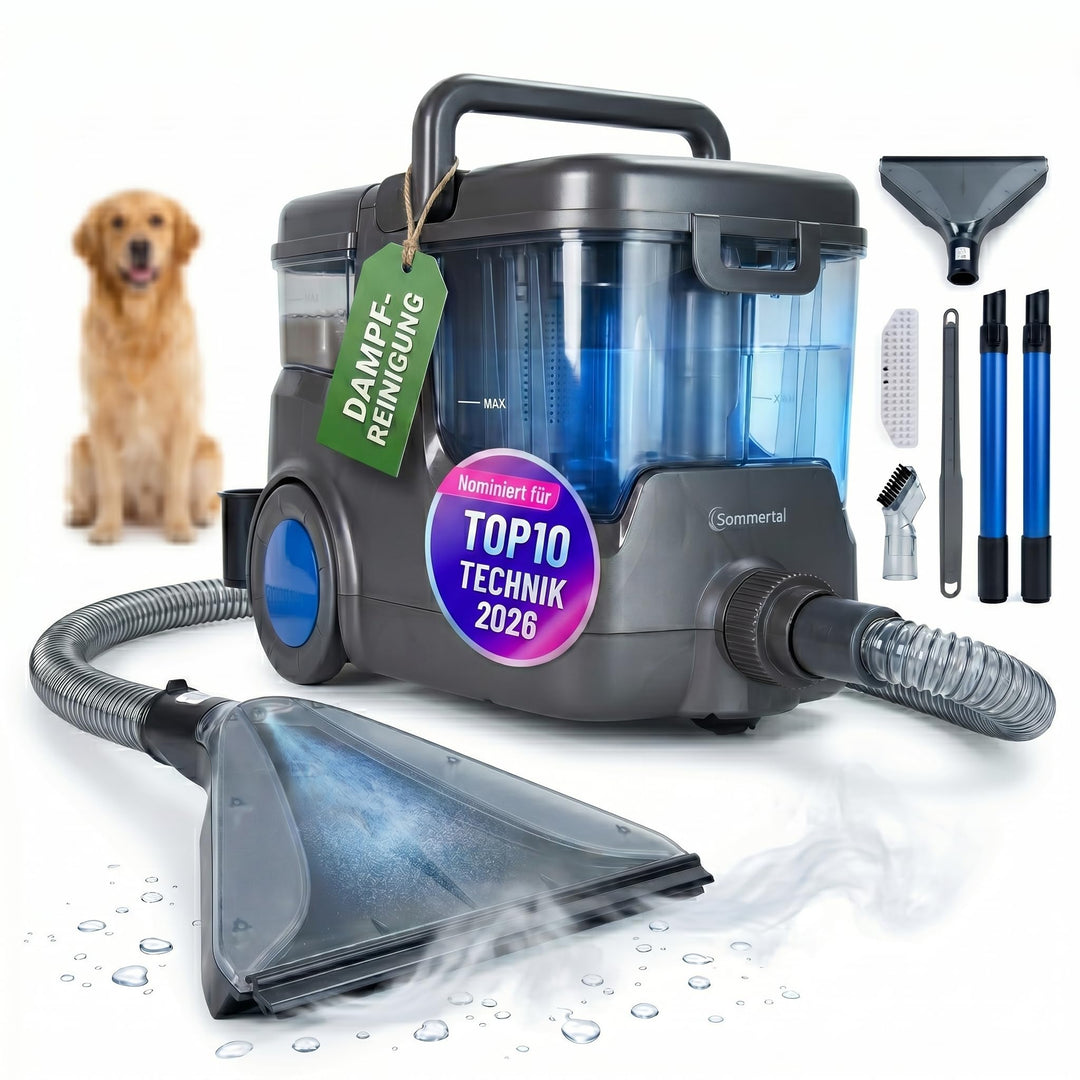 Sommertal HYDRO 9000 MAX Waschsauger | 1.000W, 20 kPa | Teppichreiniger & Polsterreiniger mit integr