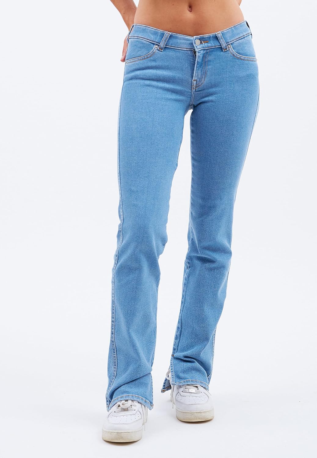 Dr Denim Damen Dixy Straight Shoe C Jeans, Cape Plain Light Blue, S/34
