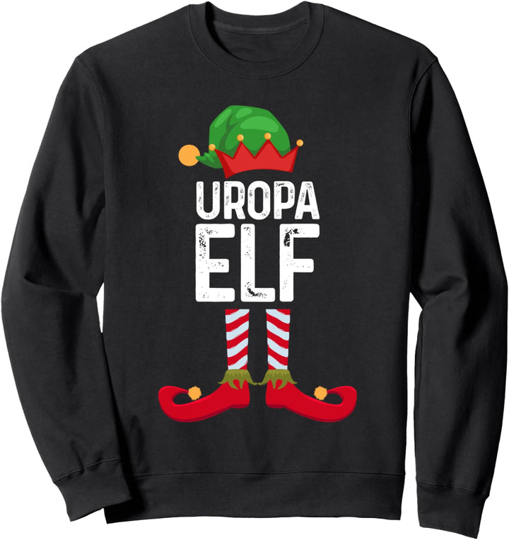 Uropa Elf Weihnachten Weihnachtsmann Sweatshirt