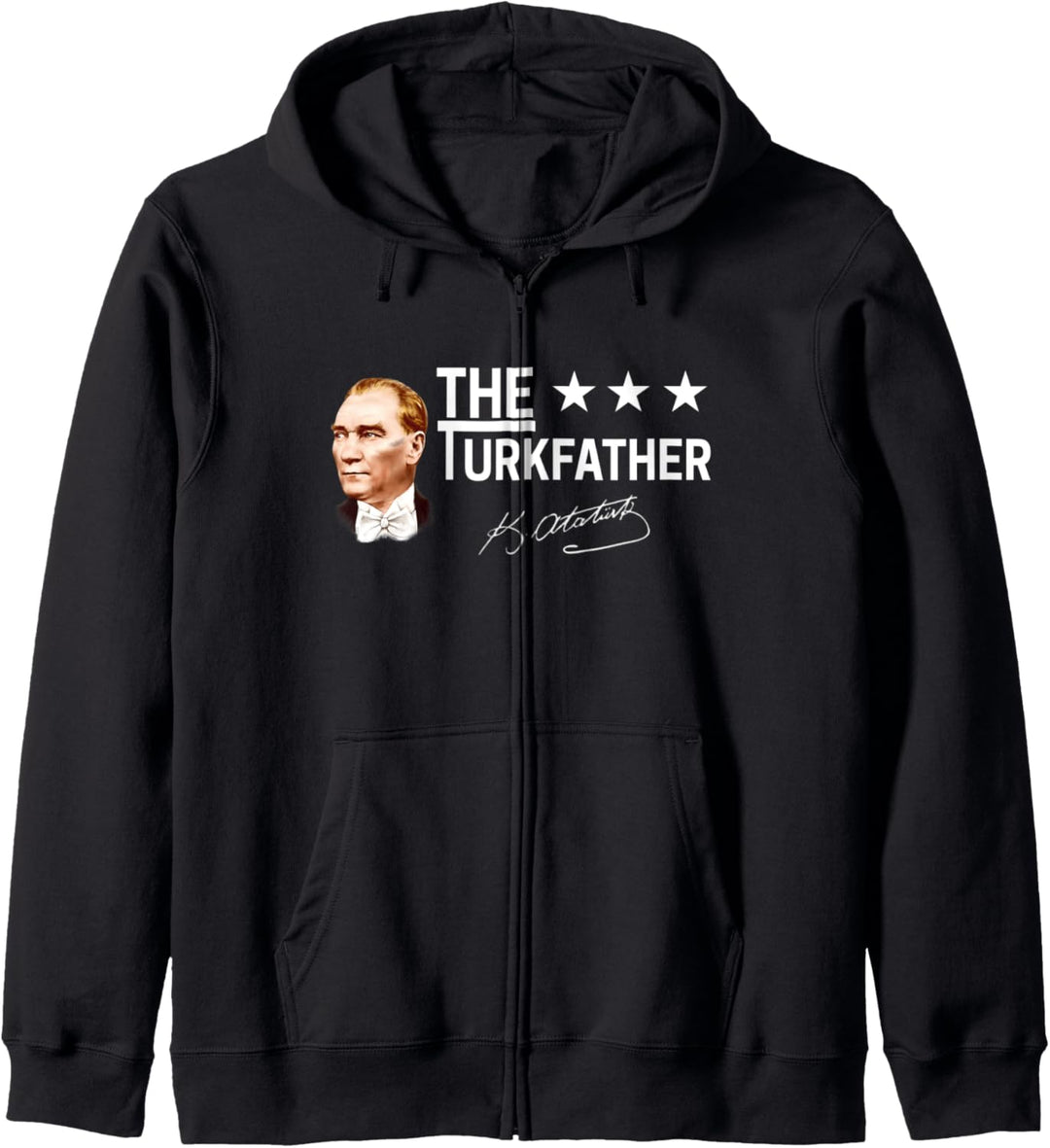 Atatürk Resim Türkei tshirt herren Bozkurt Haritasi Izmir Kapuzenjacke