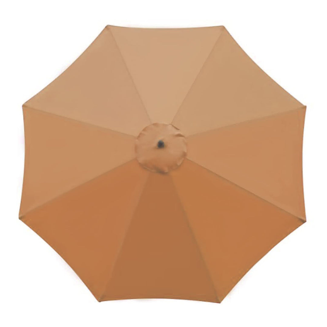 SMLJFO Ersatz-Sonnenschirm-Überdachung mit 8 Rippen, 3 m, Markttisch-Regenschirm, wasserdicht, UV-Sc