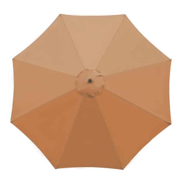 SMLJFO Ersatz-Sonnenschirm-Überdachung mit 8 Rippen, 3 m, Markttisch-Regenschirm, wasserdicht, UV-Sc