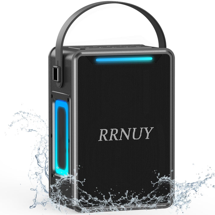 Tragbarer Bluetooth Lautsprecher 60W, IPX6 wasserdichter kabelloser Speaker mit kräftigem Bass, TWS