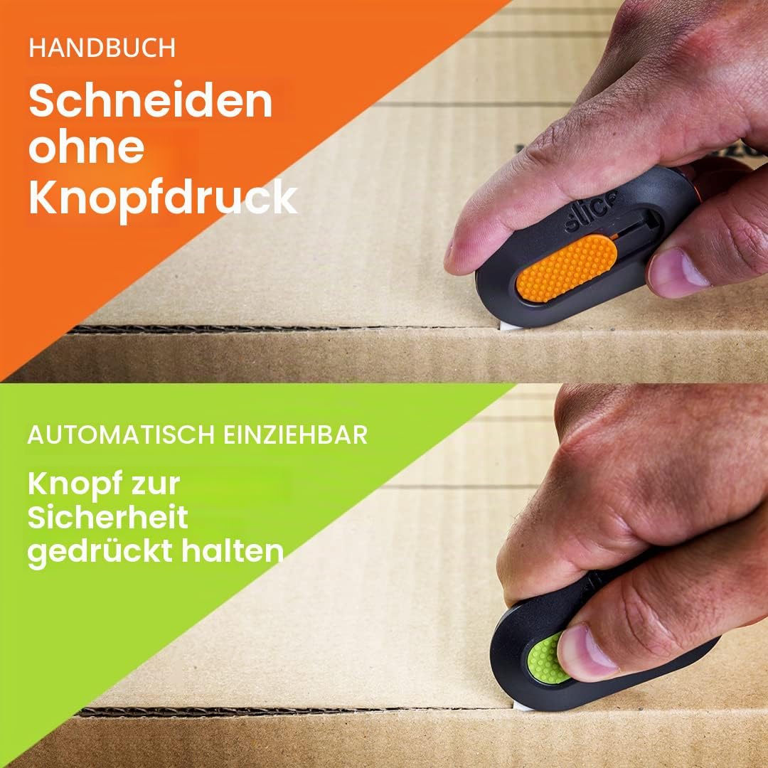 Slice 10514 | Mini-Cutter automatischer Klingenrückzug | Kartonmesser, Multifunktionswerkzeug uvm.|