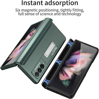 COQUE Galaxy Z Fold 3 5G Hülle, aufklappbare All-Inclusive-Hülle, klappbare Handyhülle für Samsung G