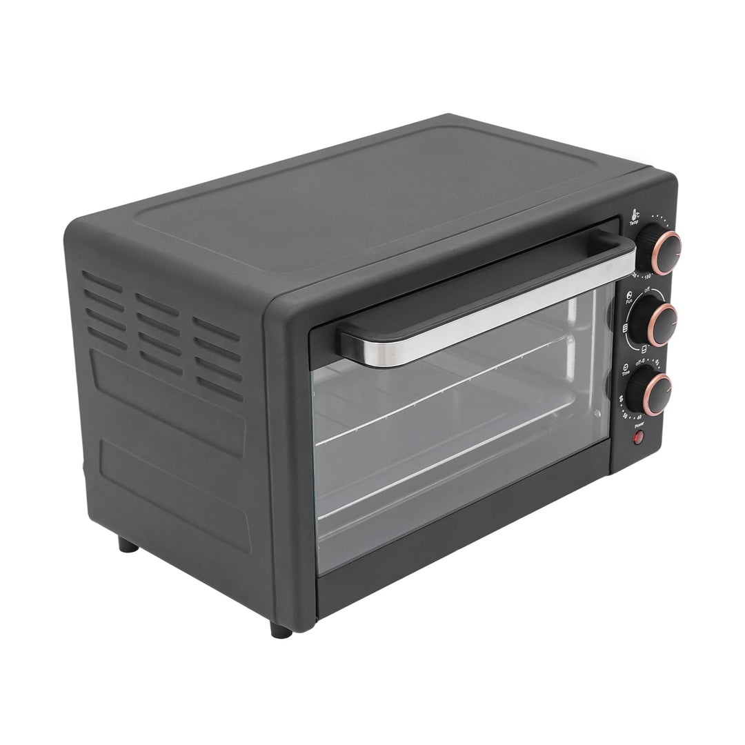 Mini Backofen | 1000 Watt | 22 Liter | inkl. Backblech und Grillrost | Pizzaofen | 120°-250°C | 60 m