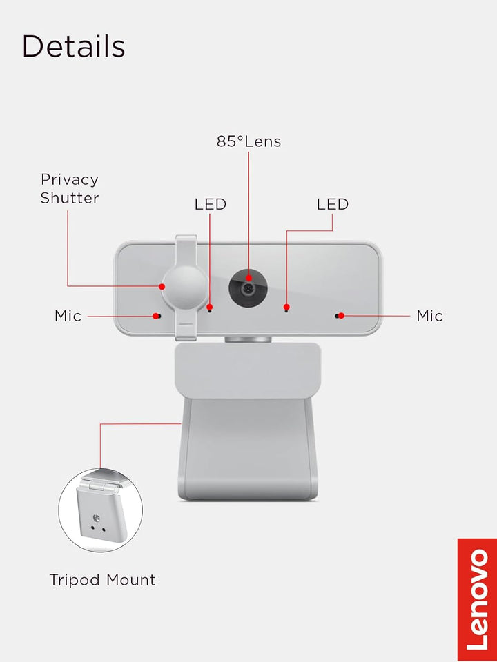 Lenovo 310 FHD Webcam White