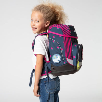 ergobag Cubo Set Ergonomischer Schulrucksack, 5 Stück Einheitsgrösse Schubi Dubär - Blau, Einheitsgr