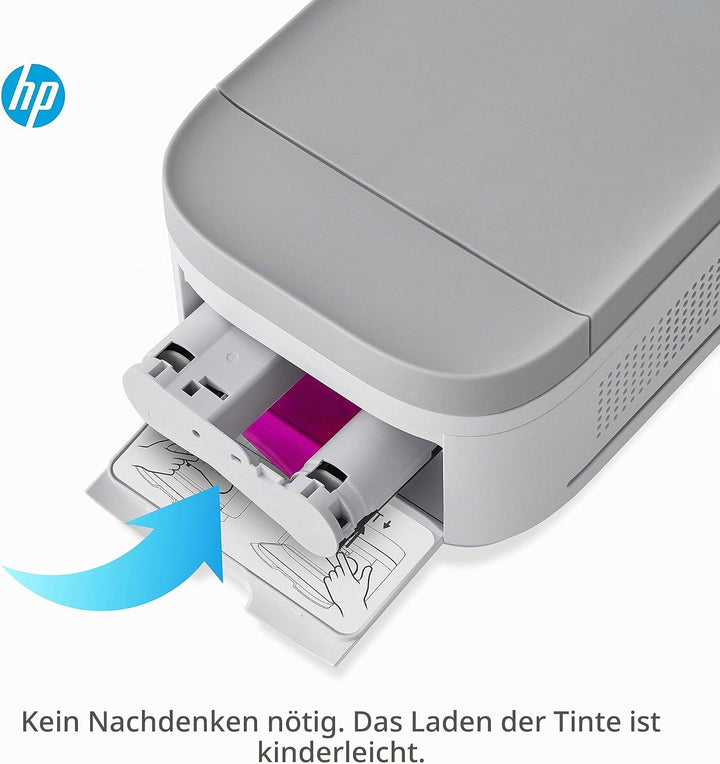 HP Sprocket Studio Plus WLAN-Drucker – Druckt 4x6-Zoll-Fotos drahtlos von Ihrem iOS- und Android-Ger