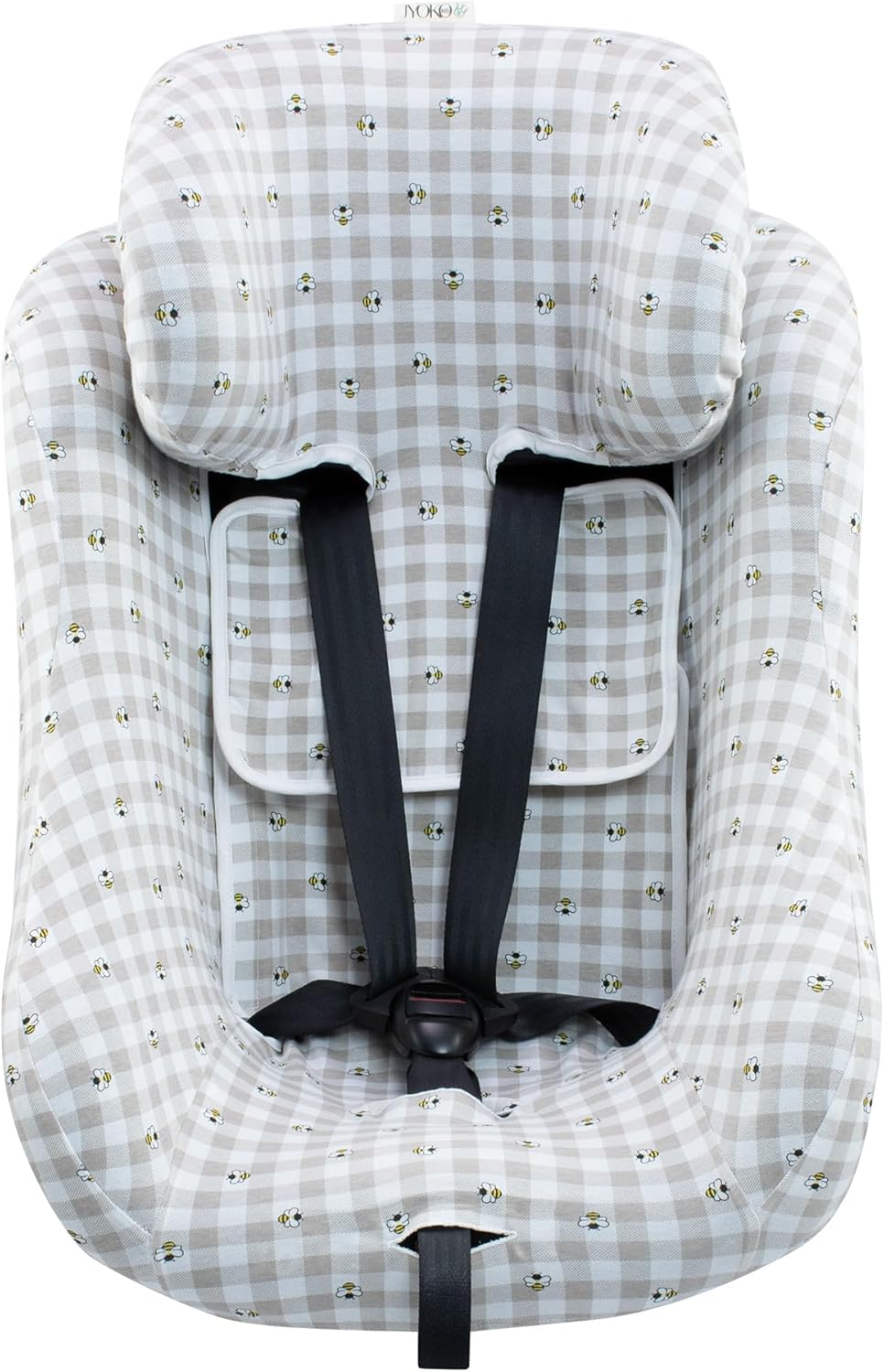 JYOKO Kids Bezug kompatibel mit Joie Spin 360, Nuna Rebl, aus Baumwolle (Picnic Vichy) Picnic Vichy