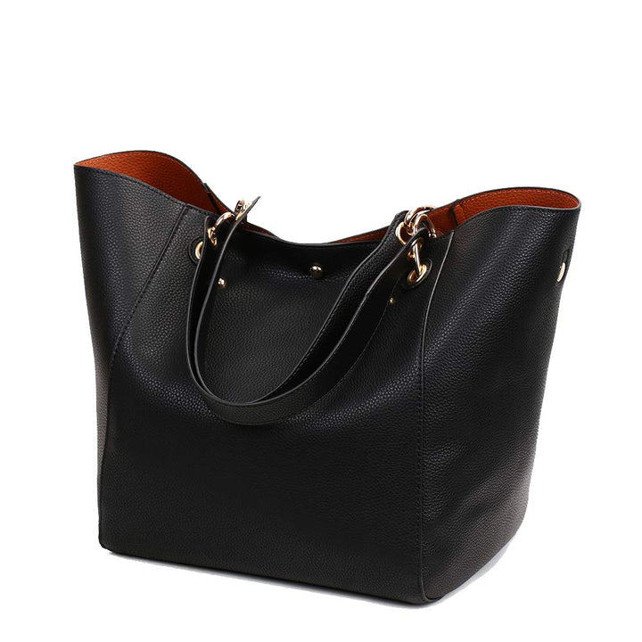Coolives Damen 2 in 1 Shopper Schultertasche aus PU-Leder Vintage Taschen Hobo Handtasche Elegant He