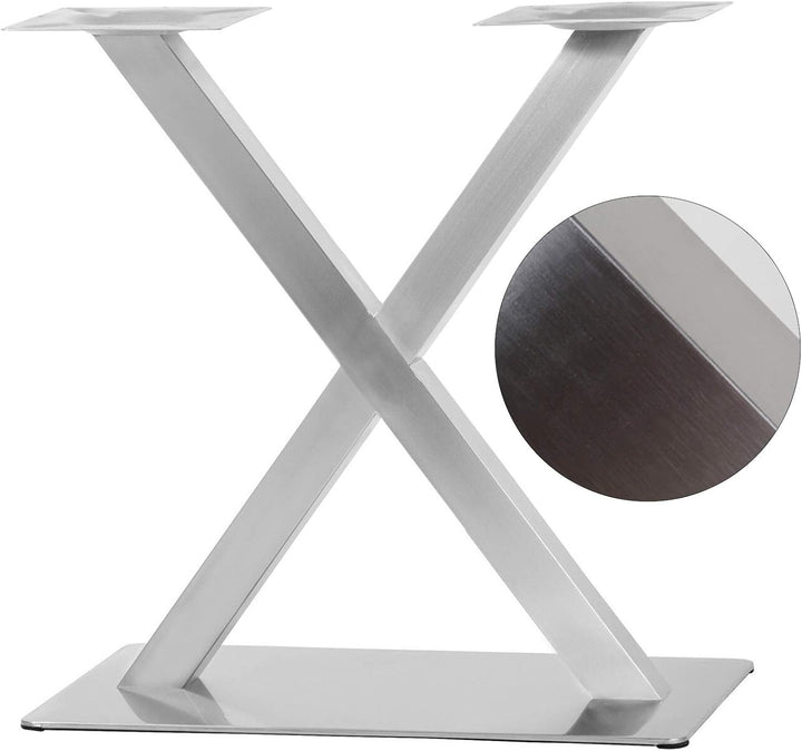 Tischgestell Edelstahl Tischkufen Tischuntergestell Tischfuss Tischbein Legs Schwerlast Design Kreuz