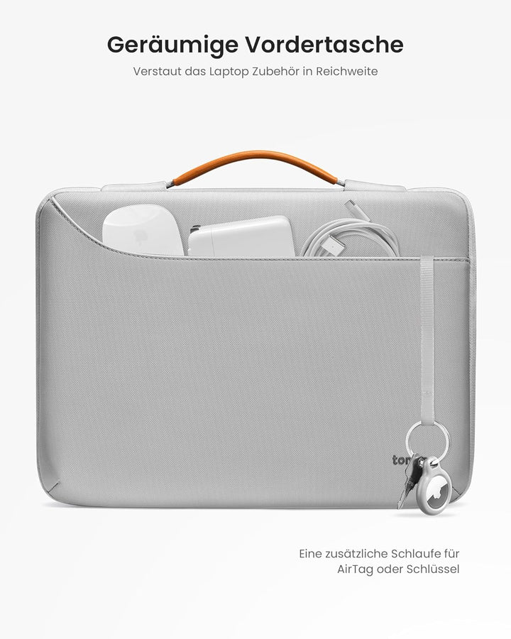 tomtoc 360° Tasche Hülle für Neu 13-Zoll MacBook Air 2025-2018 M4/M3/M2/M1, 13 Zoll MacBook Pro M2/M