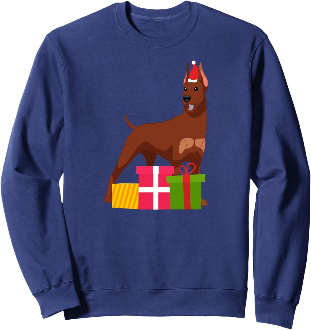 Miniatur-Pinscher-Hund Weihnachten Sweatshirt