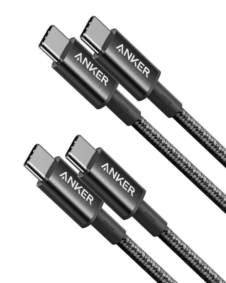 Anker 333 USB C auf USB C Ladekabel, 0.9m, Doppelpack,100W USB 2.0 Typ C Kabel, Schnellladeleistung
