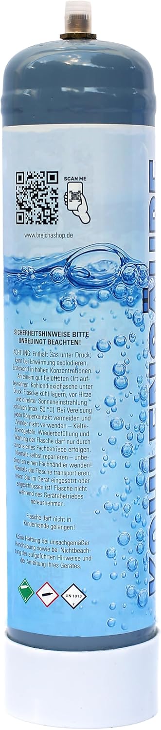 Kohlensäure 2X 640g Einwegflaschen mit Anschluss M11x1 für CO2 Wassersprudler