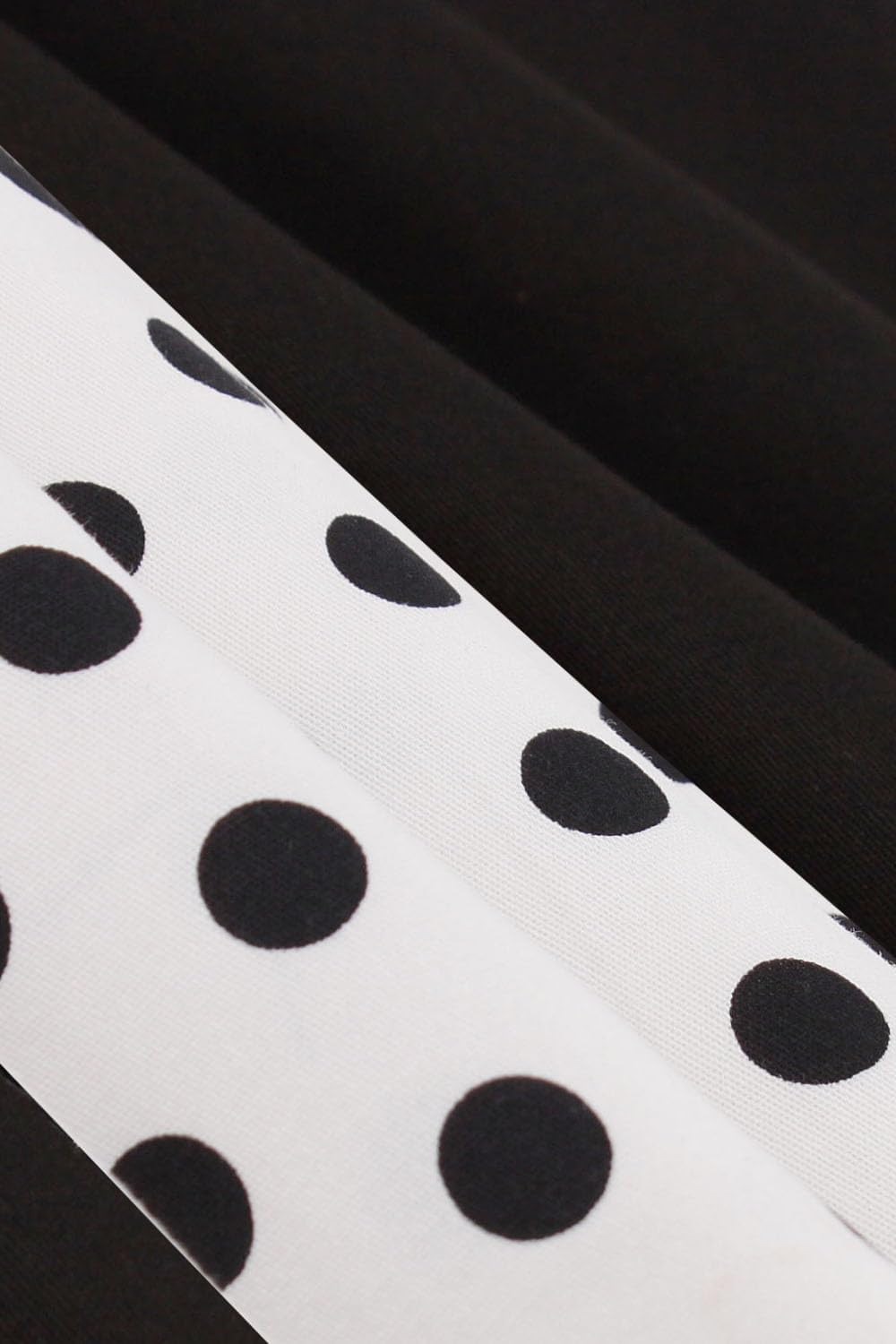 Axoe Damen 50er Jahre Kleider mit Gepunkte Rockabilly L Schwarz-polka Dots, L Schwarz-polka Dots