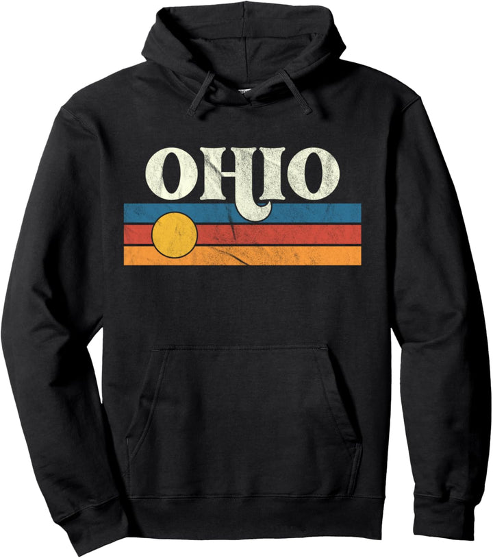 Ohio State Shirts für Herren Damen Vintage Ohio State Pullover Hoodie