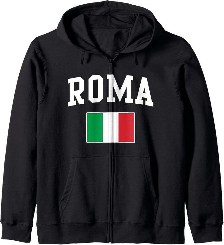 Italia Roma Rome Italy Italian Flag Italiano Men Women Kids Kapuzenjacke