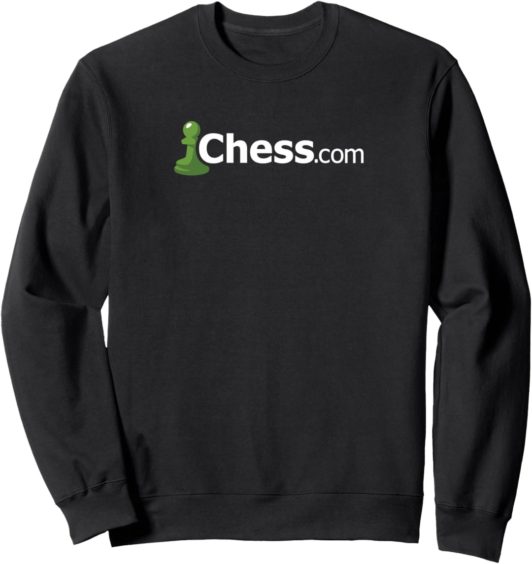 Chess.com Classic Logo Online Chess Site Fan T-Shirt - Dunkel Sweatshirt